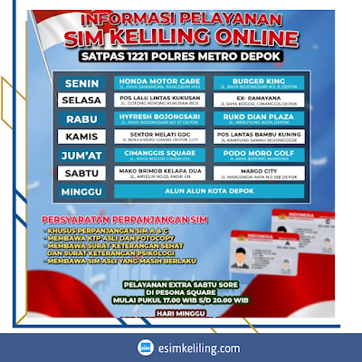 SIM Keliling Polres Metro Depok